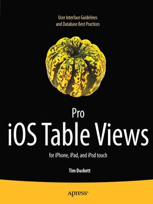 cover image of Pro iOS Table Views